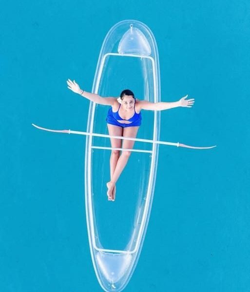 Transparent Kayak and Drone Experience